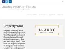 Tablet Screenshot of luxurypropertyclub.com